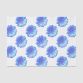 Blauer Gänseblümchen Seidenpapier