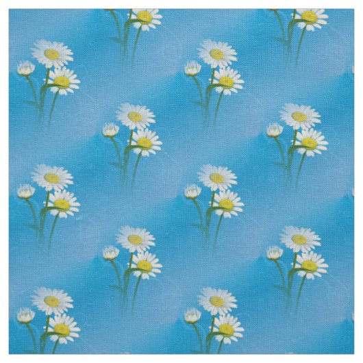 blauer Gänseblumenstoff Stoff (Muster)