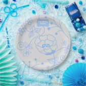 Blauer Garten 9 Zoll Pappteller (Party)