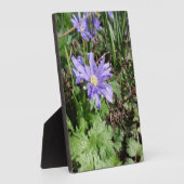 Blauer Garten Blume Fotoplatte (Seite)