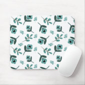 Blauer Garten Blumenstrauß Mousepad (Mit Mouse)