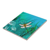 Blauer Garten Fliese (Seite)