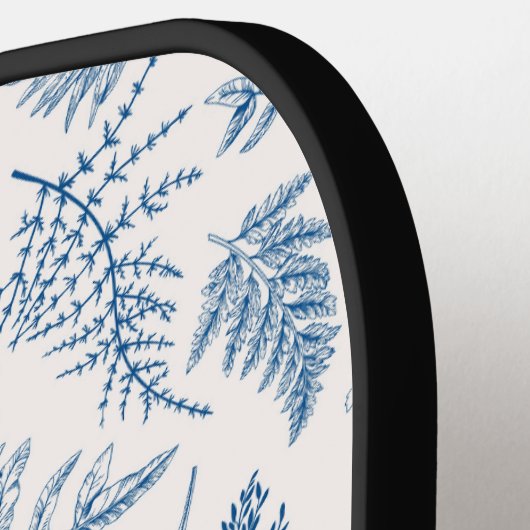 Blauer Garten Schmetterling und Blumengarten Muste Pickleball Schläger (Linke Seite)