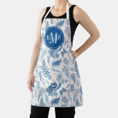 Blauer Garten Schmetterling und Blumengarten Muste Schürze (InSitu)