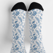 Blauer Garten Schmetterling und Blumengarten Muste Socken (Oben)