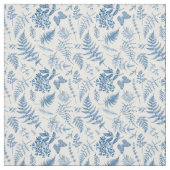 Blauer Garten Schmetterling und Blumengarten Muste Stoff (Muster)