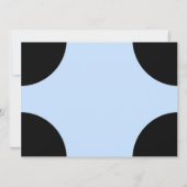 Blauer Geburtstag Einladung (Rückseite)