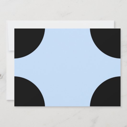 Blauer Geburtstag Einladung (Rückseite)