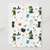 Blauer Geburtstag Einladung (Rückseite)