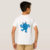 Blauer Geburtstagsmonster T-Shirt (Schwarz voll)