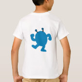 Blauer Geburtstagsmonster T-Shirt (Rückseite)