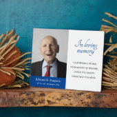 Blauer Gedächtnisgedicht mit Foto Fotoplatte (Seite)