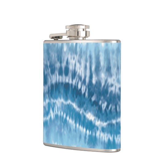 Blauer Gefärbte Krawatte Flachmann (Links)