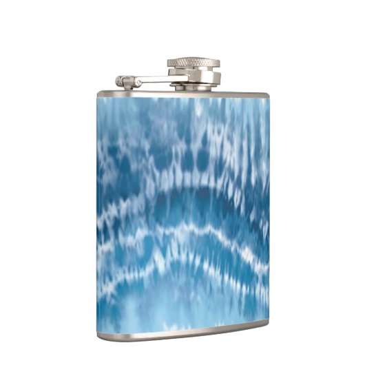 Blauer Gefärbte Krawatte Flachmann (Rechts)