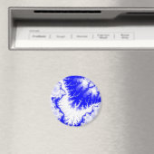 Blauer Gefiederter Stern Magnet (In Situ (Geschirrspüler))