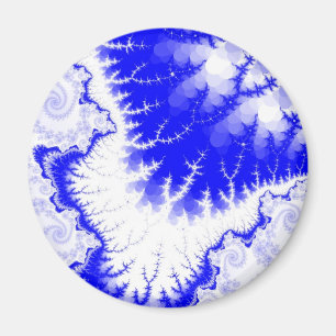 Blauer Gefiederter Stern Magnet