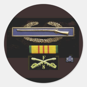 Blauer Geist-Blues CIB Runder Aufkleber