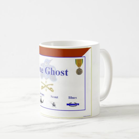 Blauer Geist Kaffeetasse (VorderseiteRechts)