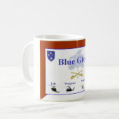 Blauer Geist Kaffeetasse (Vorderseite Links)
