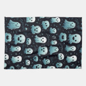 Blauer Geist Niedlich Modernes Adventure Black Hal Geschirrtuch (Horizontal)