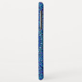 Blauer geistiger Blumen-GartenMandala Case-Mate iPhone Hülle (Hinten/Links)