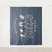 Blauer, geistlicher Junggeselinnen-Abschied Wandteppich (Vorderseite)