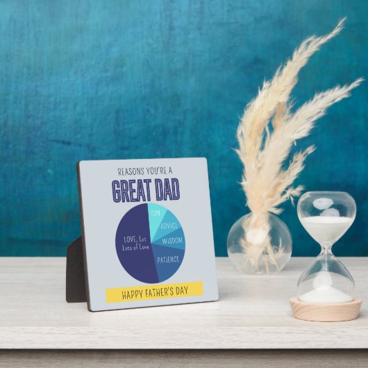 Blauer, gelber, spielerischer Kuchen, Vatertag Fotoplatte (InSitu)