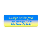 Blauer gelber strahlender Frieden Kein Krieg Ukrai (Vorne)