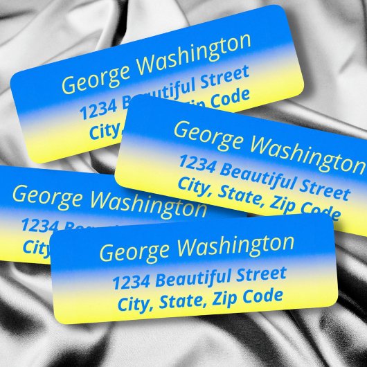 Blauer gelber strahlender Frieden Kein Krieg Ukrai