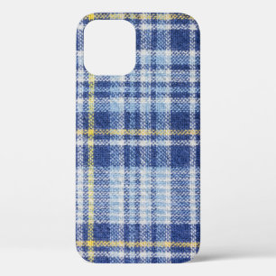 Blauer Gelber Tartan: Modische Karierte Case-Mate iPhone Hülle