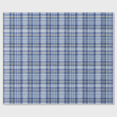 Blauer Gelber Tartan: Modische Karierte Geschenkpapier (Flach)