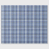 Blauer Gelber Tartan: Modische Karierte Geschenkpapier (Flach)