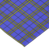 Blauer Gelber Tartan Tischdecke (Schrägansicht)