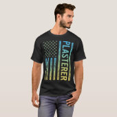 Blauer Gelber Tischler T-Shirt (Vorne ganz)
