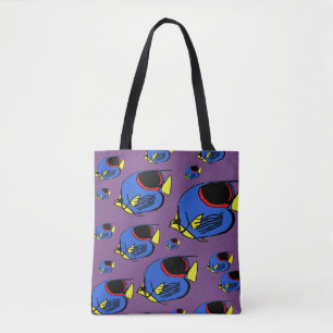 Blauer, Gelber und Roter Sonnenbarsch Tasche