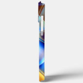 Blauer, gelber und schneckenförmiger Lauf Case-Mate iPhone Hülle (Rückseite / Links)