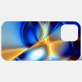 Blauer, gelber und schneckenförmiger Lauf Case-Mate iPhone Hülle (Rückseite (Horizontal))