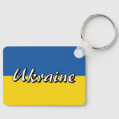Blauer Gelbfarbener Ukraine-Schlüsselanhänger Schlüsselanhänger (Vorderseite)