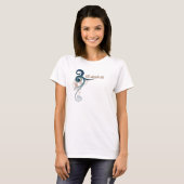 Blauer gelockter Strudel-Alaska-T - Shirt (Vorne ganz)