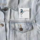 Blauer gelockter Strudel-New-Jersey Knopf Button (Beispiel)