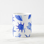 Blauer gemischter Maschendraht-kundenspezifischer Kaffeetasse (Mittel)