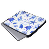 Blauer gemischter Maschendraht-kundenspezifischer  Laptopschutzhülle (Vorne Knopf)