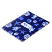 Blauer gemischter Maschendraht-kundenspezifischer Notizblock (Linke Seite)