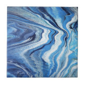 Blauer Geode Schein Fliese (Vorderseite)