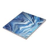 Blauer Geode Schein Fliese (Seite)