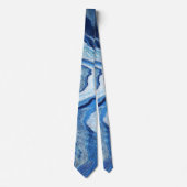 Blauer Geode Schein Krawatte (Vorderseite)