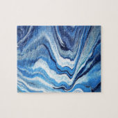 Blauer Geode Schein Puzzle (Horizontal)