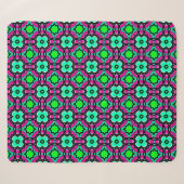 Blauer geometrisch gemalt, nahtlos gemustert, sherpadecke (Vorderseite (Horizontal))