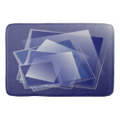 Blauer geometrischer Berst Badematte (Vorderseite)