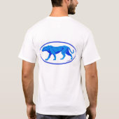 Blauer Gepard T-Shirt (Rückseite)